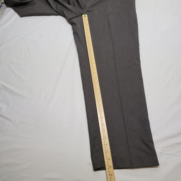 Louis Raphael Rosso Mens Dress Pants 38 X 29 Classic Wrinkle Free Easy Care Gray - Picture 11 of 15